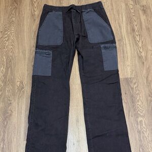 Kids Casual Black and Gray Pants